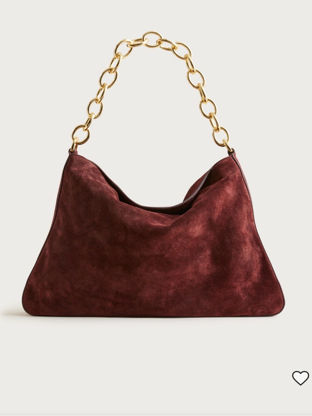 New J Crew Berkeley Chainlink Shoulder Bag in Suede